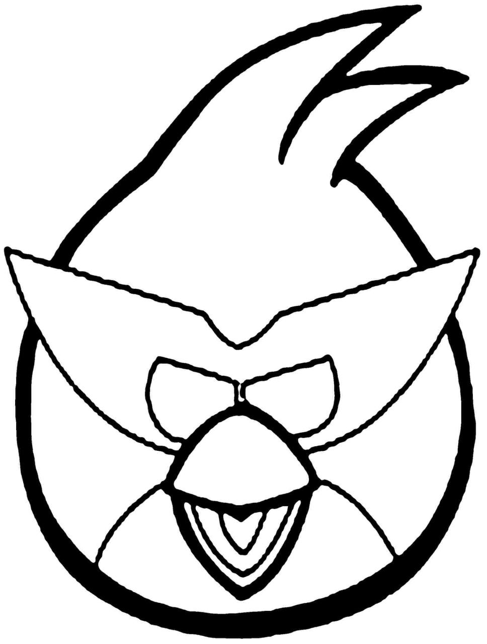 Angry Birds Red Coloring Pages Coloring Home