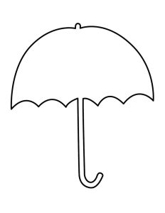 Umbrella Pictures To Color ClipArt Best