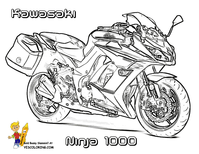 Rugged Motorcycle Coloring Book Pages Triumph Free Coloring