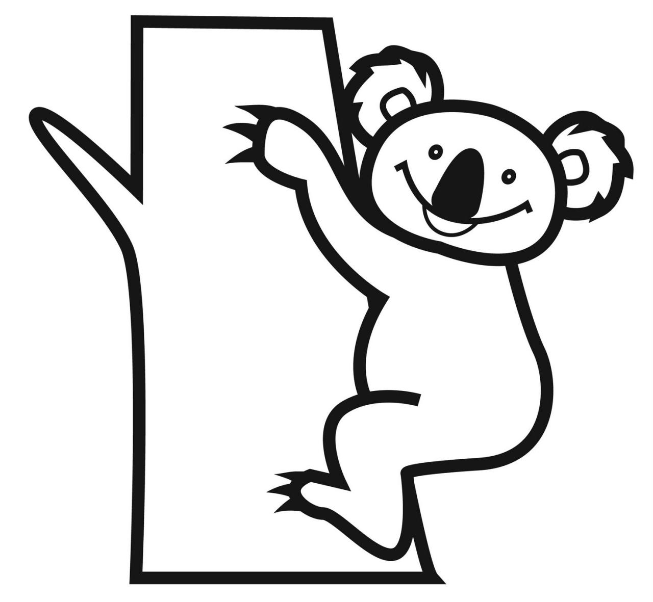 Free Printable Koala Coloring Pages For Kids Animal Place