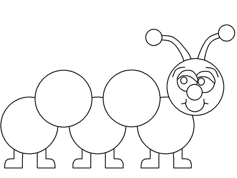 Learn How To Draw A Caterpillar Coloring Page Kids Play Color