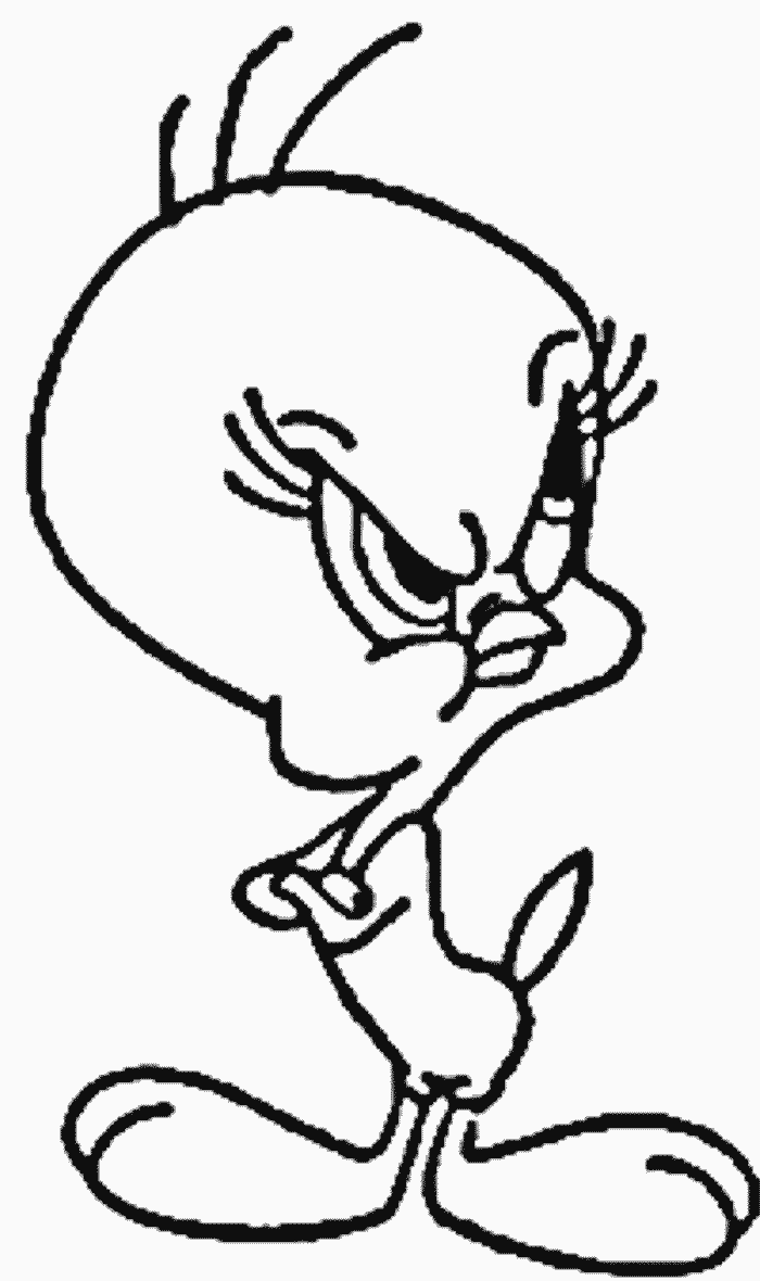 Looney Tunes Coloring Pages Tweety