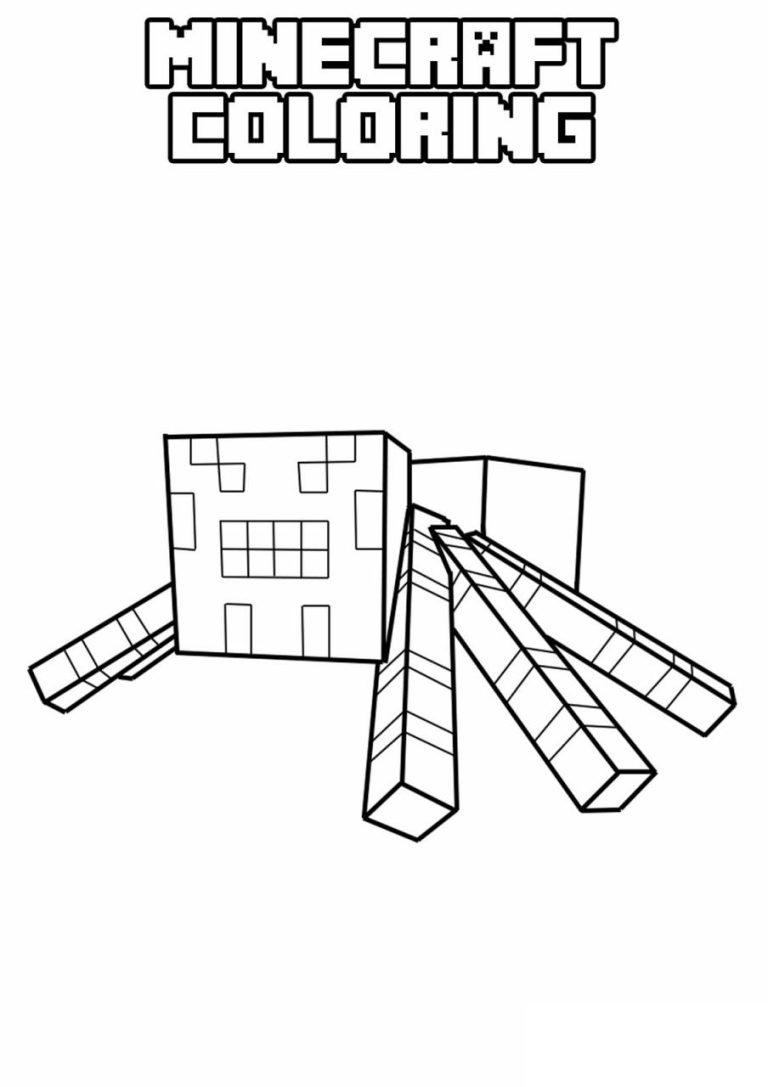 Printable Minecraft Christmas Coloring Pages