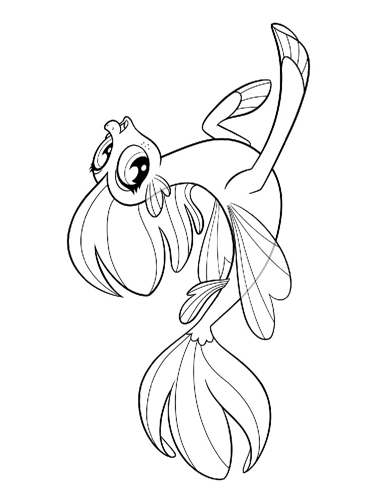 Pony Mermaid Coloring Pages