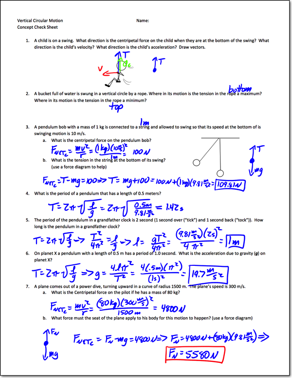 Force And Acceleration Worksheet Answer Key Page 23
