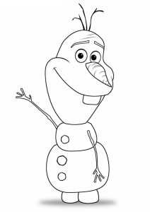 Olaf the Snowman coloring page