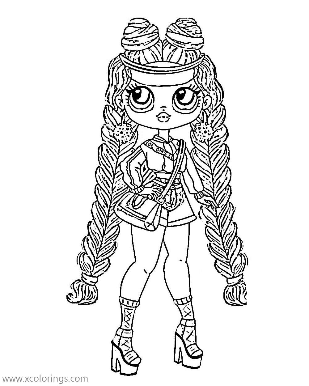 Older sister from LOL OMG Doll Coloring Pages