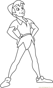 Peter Pan by Disney printable coloring page for kids and adults
