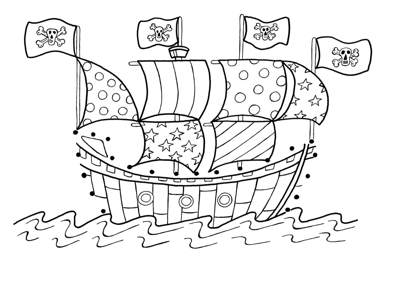Free Printable Pirate Coloring Pages For Kids