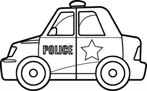 Police Car Coloring Lesson Kids Coloring Page Coloring Lesson
