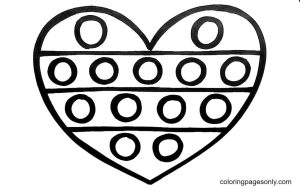 Pop It Heart Coloring Pages Pop It Coloring Pages Coloring Pages