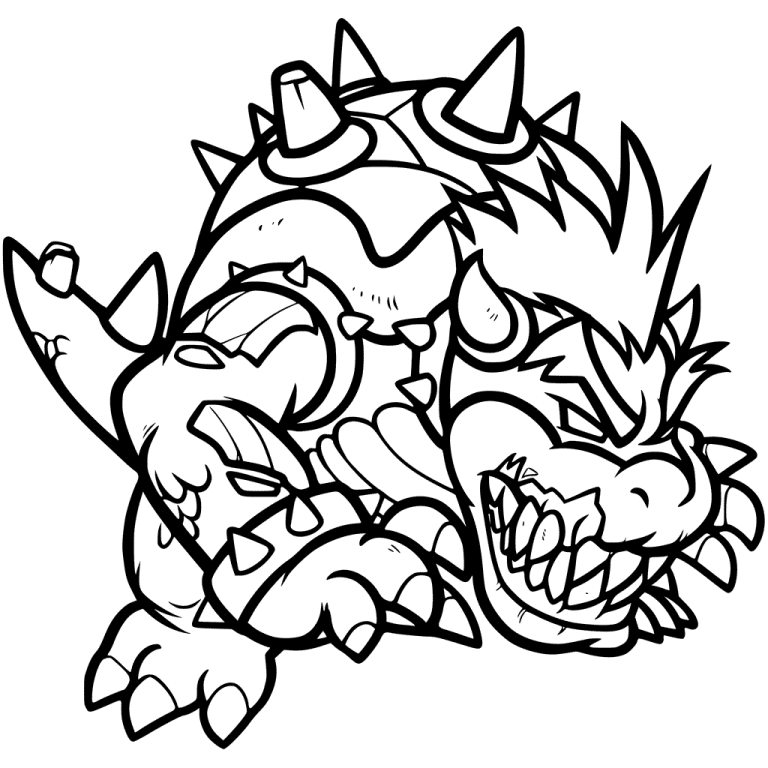 Bowser Coloring Pages To Print