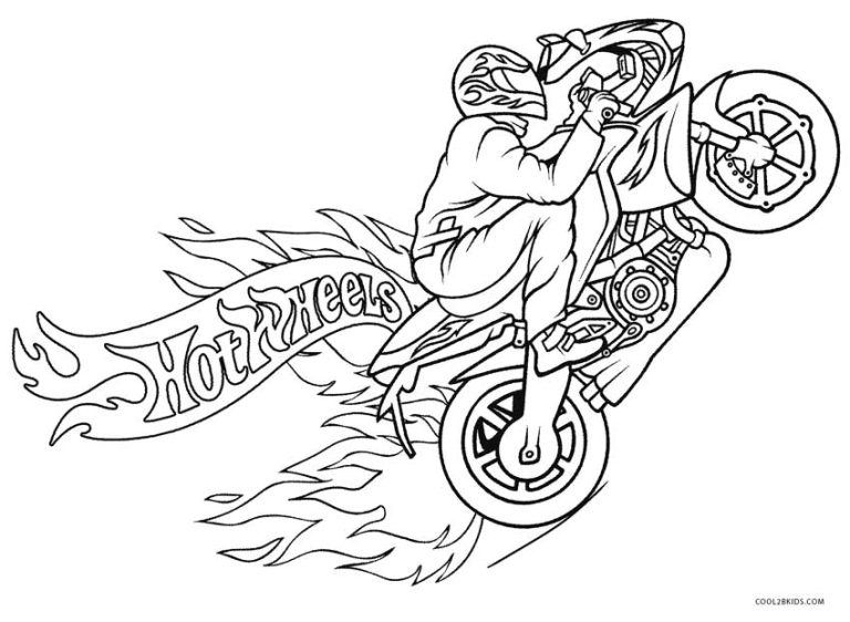 Motorcycle Coloring Pages For Toddlers