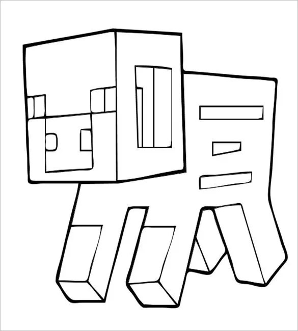 16+ Minecraft Coloring Pages PDF, PSD, PNG Free & Premium Templates