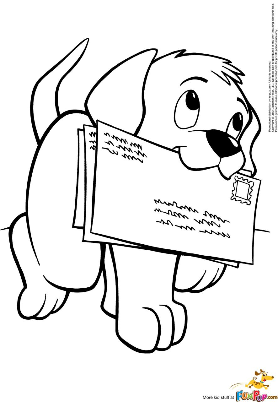 Cute Dogs Coloring Pages Coloring Home