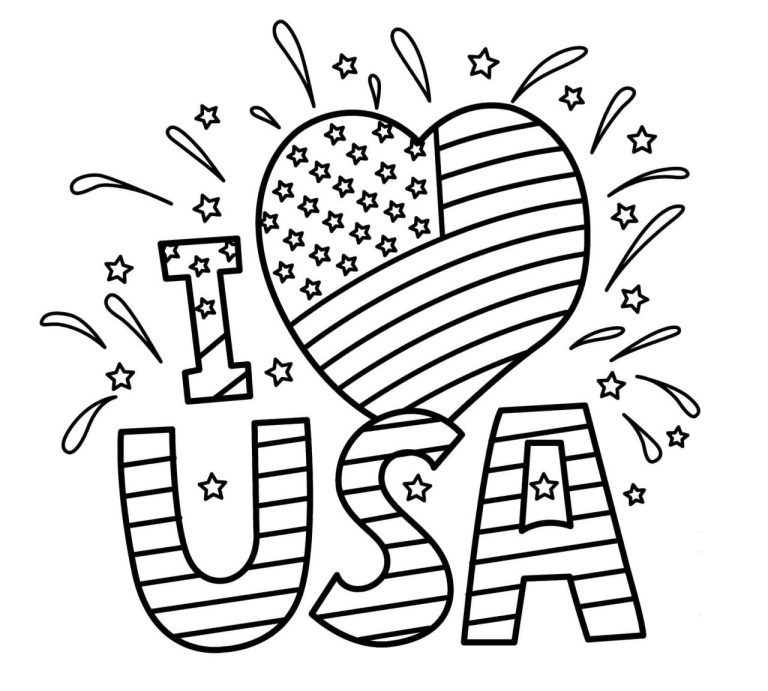 Fourth Of July Coloring Pages For Toddlers