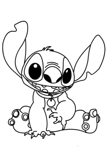 Stitch Coloring Page Coloring Home