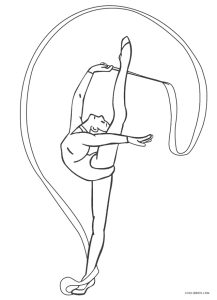 Gymnastics Coloring Pages For Kids Bowstomatch