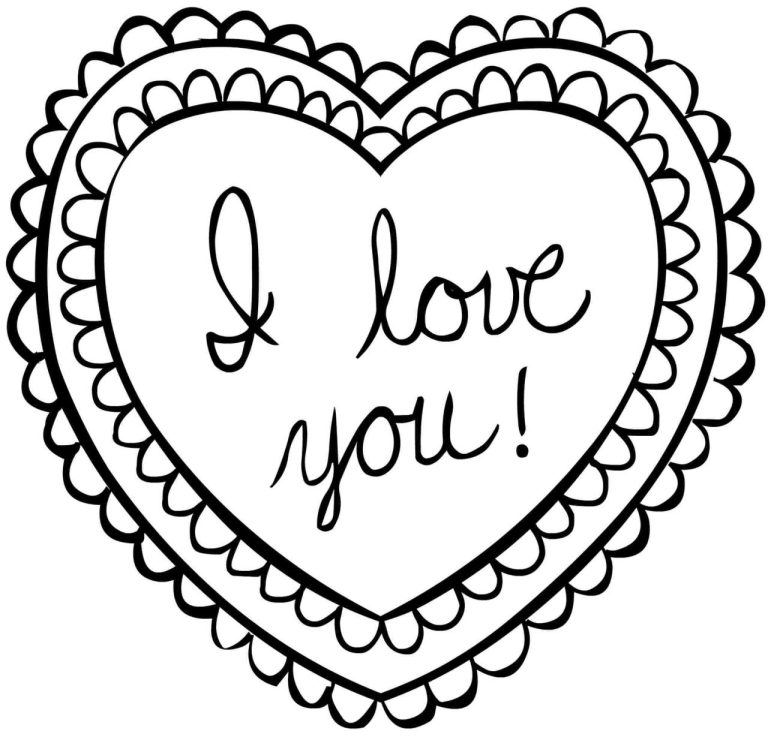 Free Valentines Day Coloring Pages