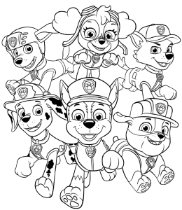 Paw Patrol Coloring Pages Printable Free / Paw Patrol Mighty Pups