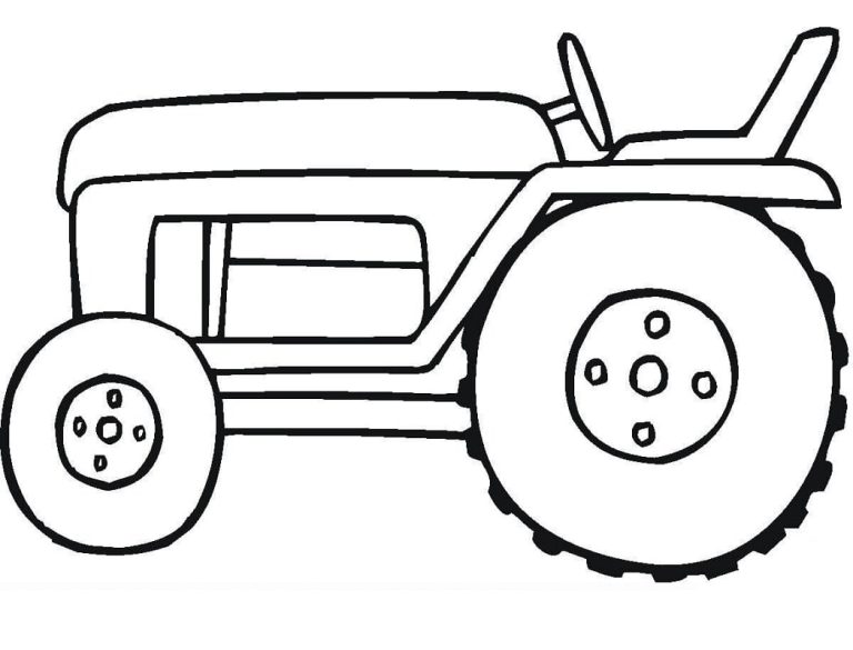 Tractor Coloring Page Free Printable