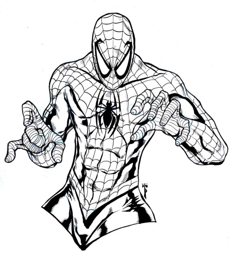Spiderman Colouring Pages