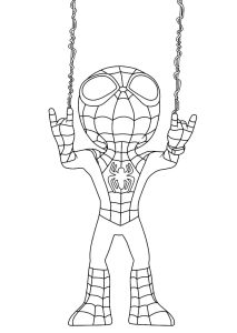 Spidey and His Amazing Friends 1 Coloring Page Free Printable