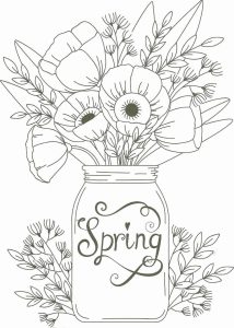 20+ Free Printable Spring Adult Coloring Pages