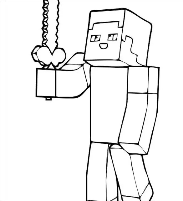 16+ Minecraft Coloring Pages PDF, PSD, PNG Free & Premium Templates
