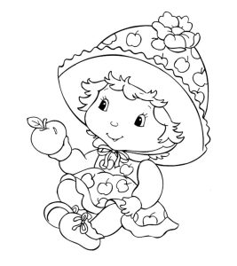 Top 20 Free printable Strawberry Shortcake Coloring Pages Online