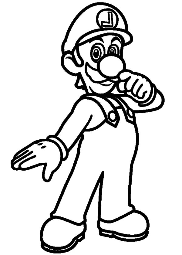 Luigi Coloring Pages Printable