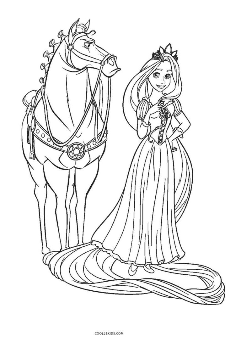 Unicorn Rainbow Coloring Pages