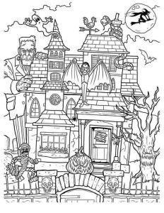 Top 20 Printable Haunted House Coloring Pages Online Coloring Pages