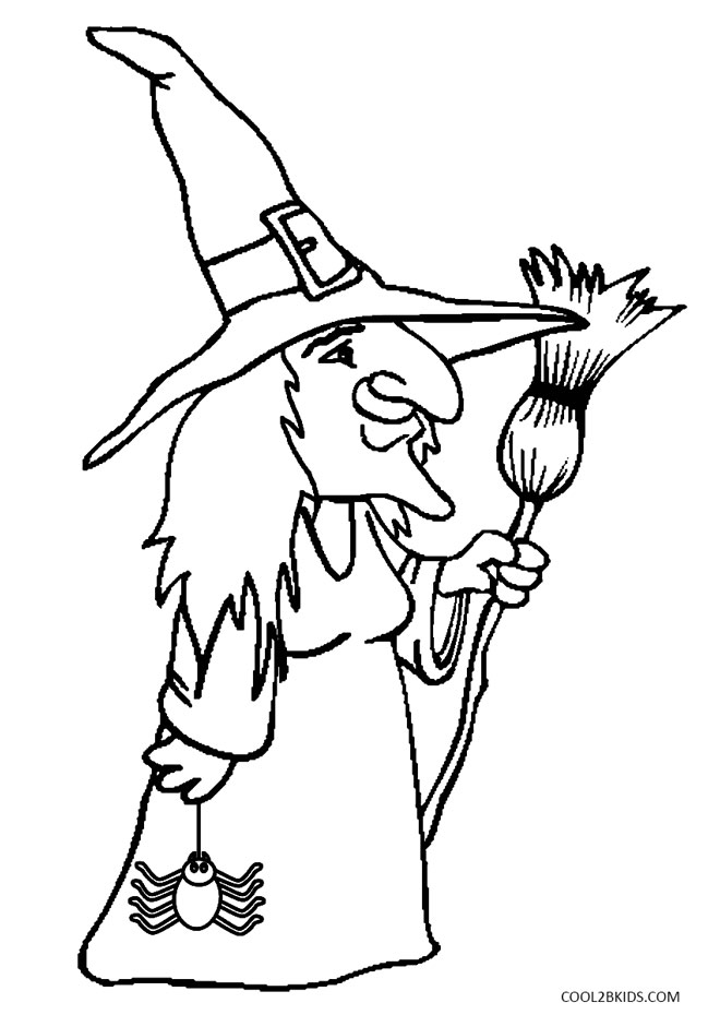 Witch Coloring Book Printable