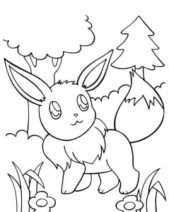 Pokemon Eevee Coloring Pages Pokemon Coloring Pages Girls