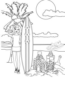 Customizable Barbie Coloring Page Check out