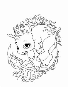 Baby Unicorn Coloring Page Mermaid coloring pages