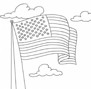 Get This American Flag Coloring Pages Kids Printable 36481