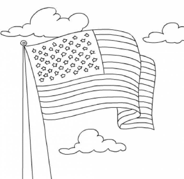 Color Sheet American Flag