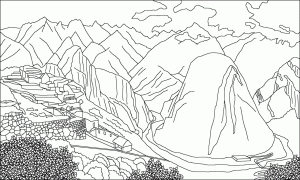 Download Andes Mountains coloring for free Designlooter 2020 👨‍🎨