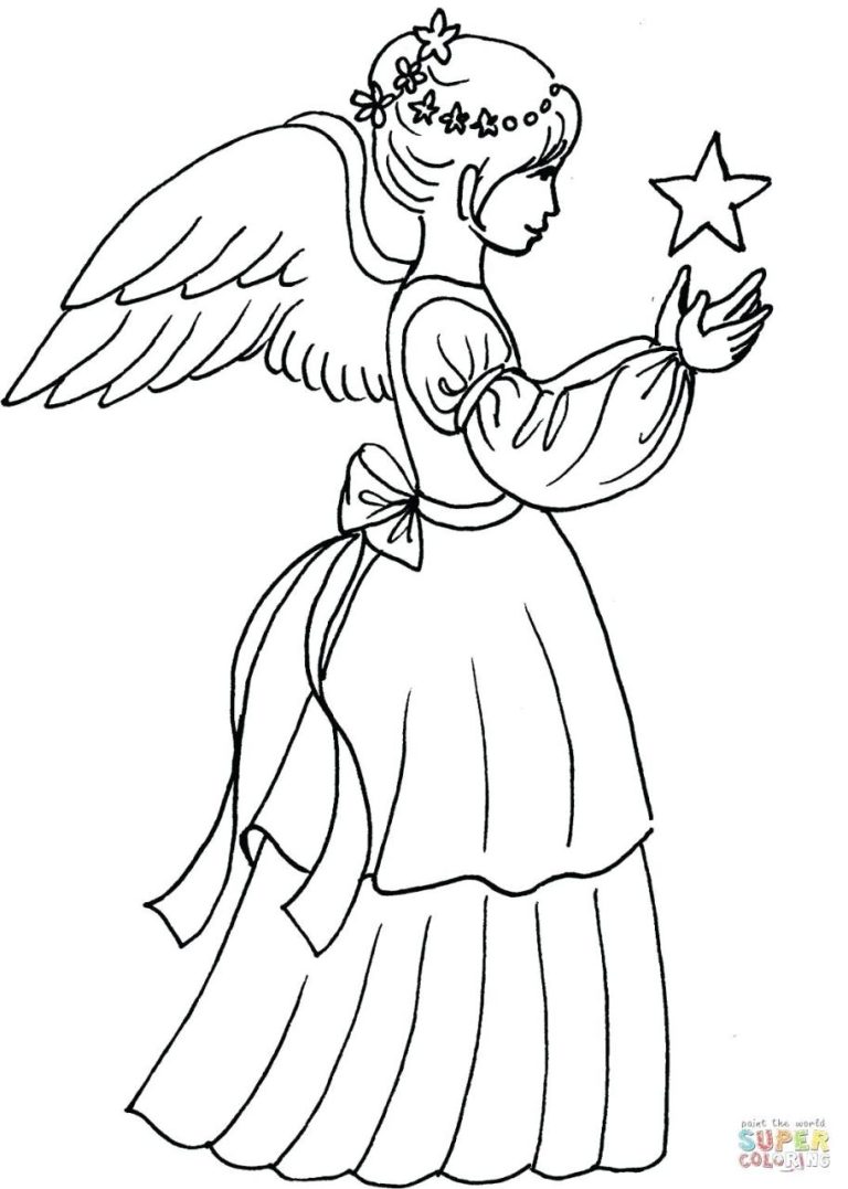 Angel Coloring Pages Free Printable