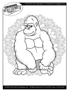 Gorilla Coloring Pages Coloring Pages Original Coloring Pages
