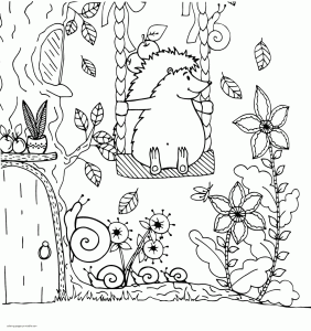 Hedgehog Coloring Page Coloringnori Coloring Pages for Kids