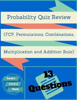Answer Key Fundamental Counting Principle Worksheet Answers