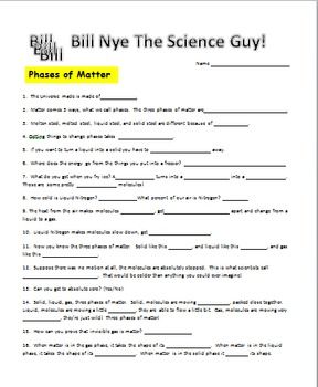 Bill Nye Waves Worksheet Pdf Answers