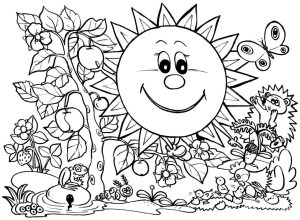 Free Coloring Pages Spring Season Coloring Home