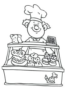 Baking Coloring Pages at Free printable colorings
