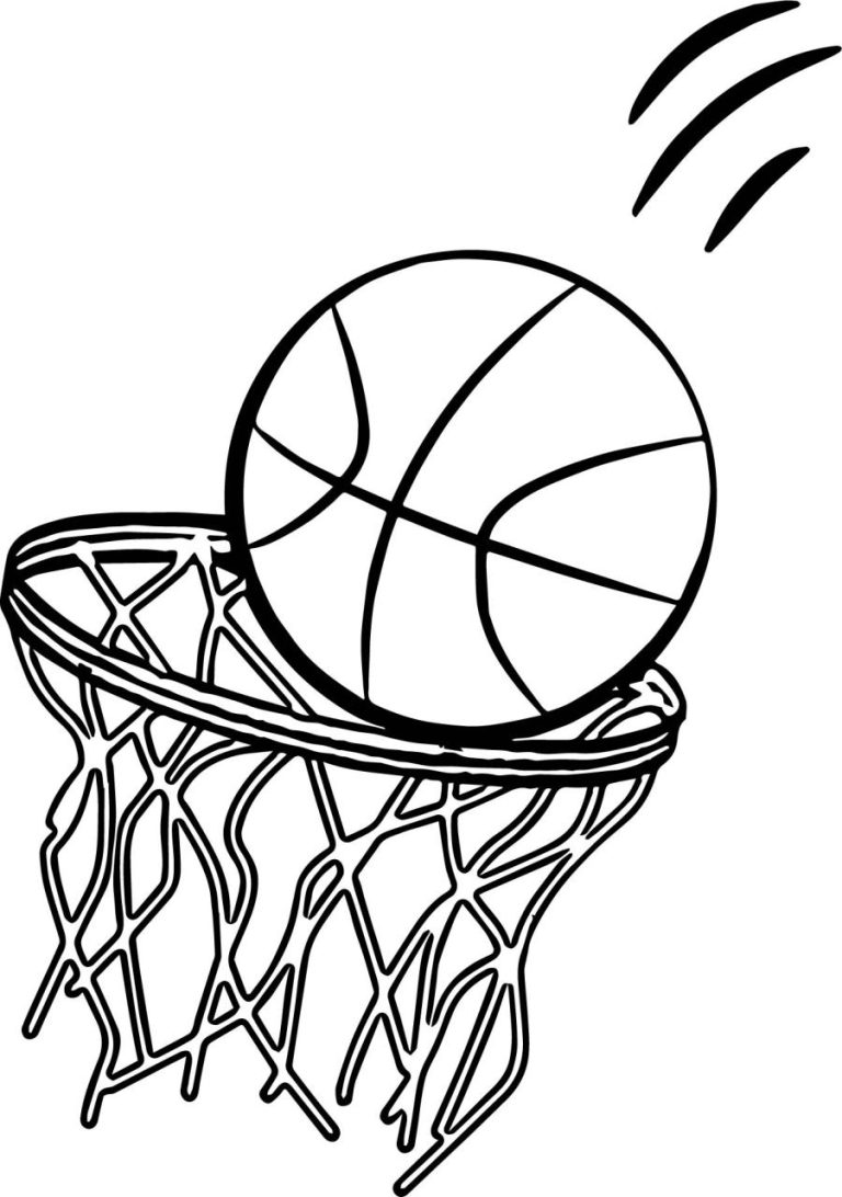 Coloring Page Of A Basketball