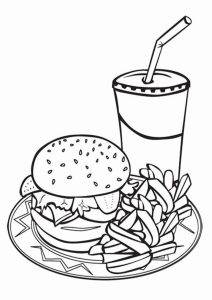 Free & Easy To Print Food Coloring Pages Food coloring pages