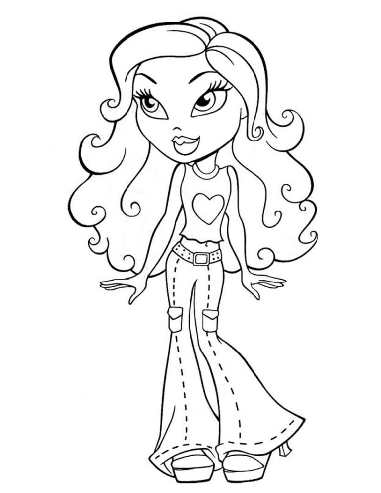 Coloring Pages Of Bratz Dolls